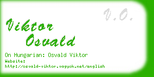 viktor osvald business card